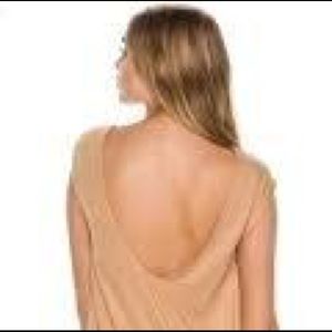 RVCA METALLIC GOLD OPEN-BACK TANK TOP
